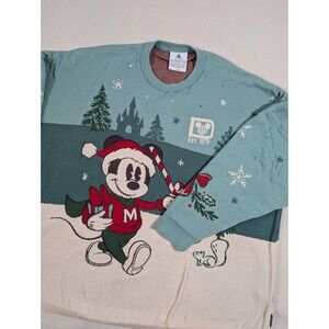 2022 Disney World Mickey Mouse Holiday Christmas Spirit Jersey Sweater Adult XXL